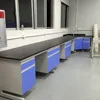 Science laboratory furniture/used school chemistry lab furniture/C frame steel wood lab work table