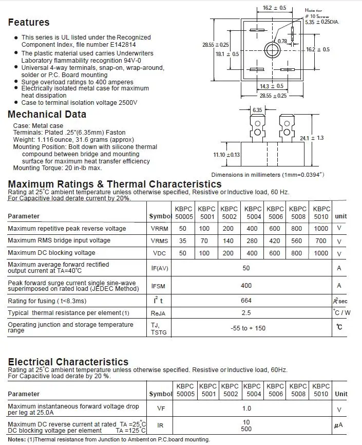 Kbpc2510 схема подключения