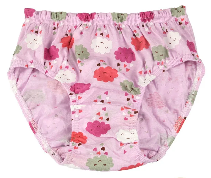 100% Pure Cotton Baby Girls Children Underwear Brief Panty Korean 5pcs ...