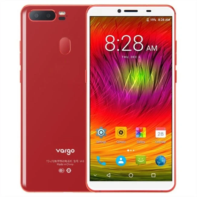 

2019 VARGO ZHUO YUE 3 VX3, 6GB+128GB Fingerprint Identification, 5.7 inch Android 7.1 MTK6757 Octa Core up to 2.3GHz, N/a