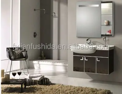 Venta al por mayor de acero inoxidable gabinete del espejo-Compre