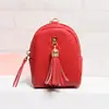 Fashion Mini zipper backpack coin bag women leather wallet purse
