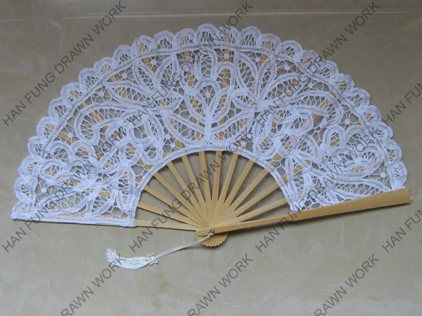 
Decoration Personalized Folding Fan See Through Lace Wooden Hand Fans Wedding Lace Folding Fan For Wedding 