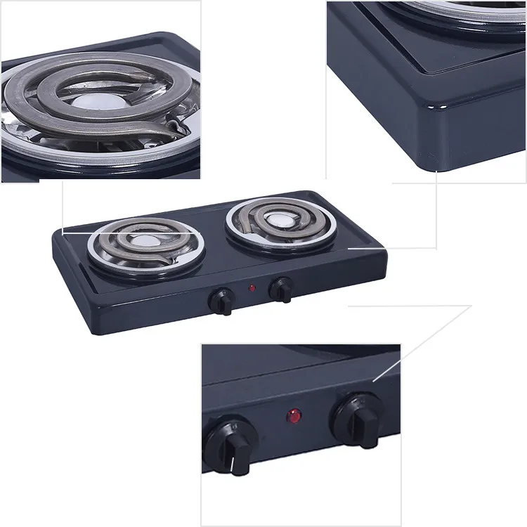 Commercial Cooker Stainless Steel Housing Portable Electric Double