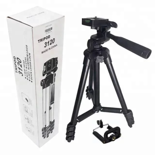 102cm Aluminum Lightweight Phone Tripod fit for Apple Samsung Smartphone