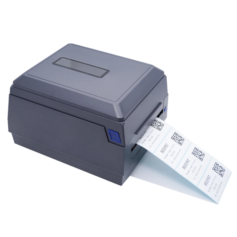 

Beeprt 110mm thermal barcode printer ribbon thermal transfer label printer, Gray