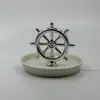 Wholesale rudder ring holder porcelain helm jewelry dish display
