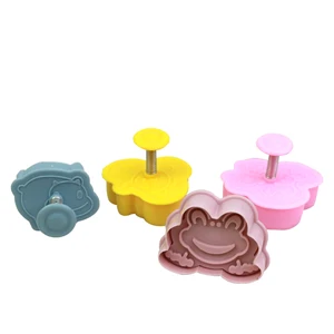 Image of Different animal Shapes Plastic Cookie Cutter For Home Baking