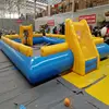 Outdoor amusement sports inflatable football field ,inflatable team building games for children