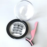 

Creative NEW trend 3D silk magnetic eyelashes reusable eyelashes handmade magnetic lashes