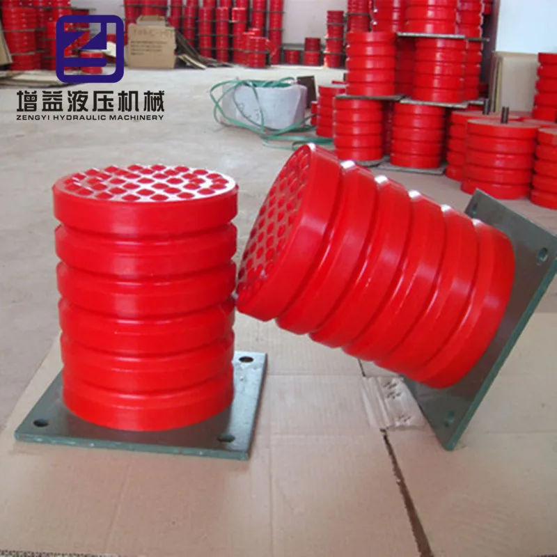 Polyurethane Buffer Jhqc Type Buffer Block Driving With Iron Plate Anticollision Rubber Pad