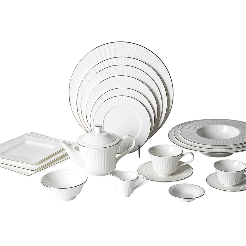 

Superior Quality Chapa Para Lanche Crockery Tableware, White Royal Hotel & Restaurant Used Dinner Set Bone China Dinnerware Set/
