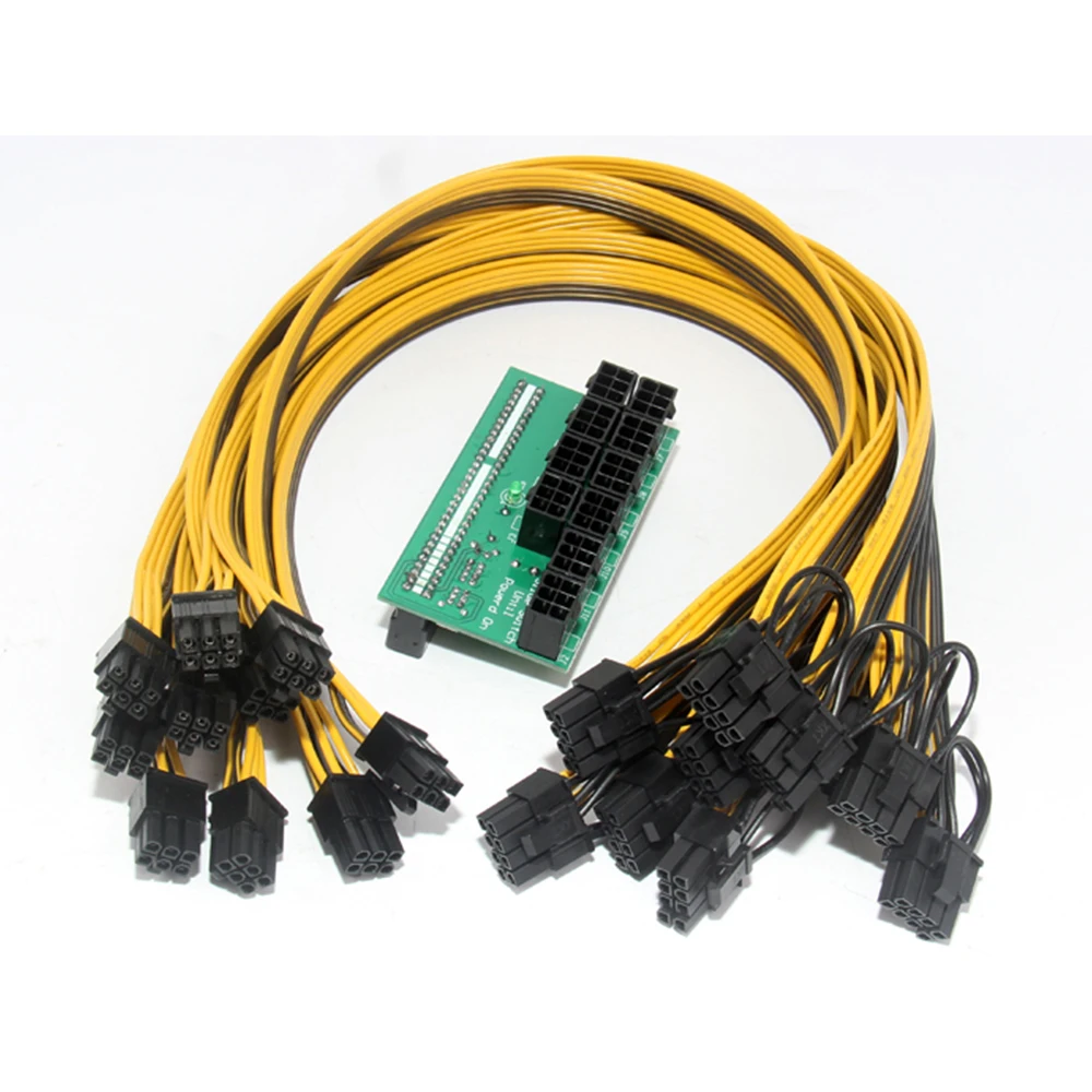 

RGEEK 50CM 6 Pin Cables Conversion Cables Server Computer Switch Power Converter Breakout Adapter Board for PC Power Supply