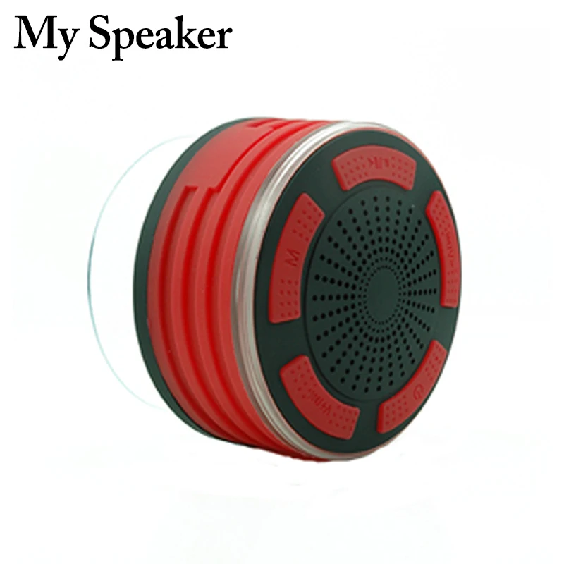 

2019 latest gadgets wireless waterproof bluetooth speaker for shower, Black/white with dark blue;light blue;orange;grey