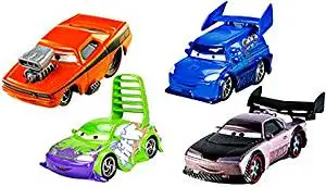 Disney / Pixar CARS Movie Exclusive 155 Die Cast 4Pack DJ, Wingo, Snot Rod Boost by Mattel
