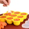 Large 9 Square Cavity Silicone Freezer Mold Custom Ice Cube Tray for baby food Factory Direct Sales