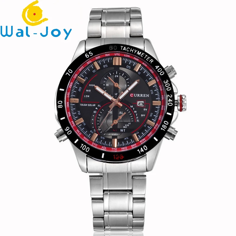 

SW-1756 CURREN High-end Men's Watch Racing Fashion Three-eye Wristwatch Calendar Design Business Sports Watch, Mix