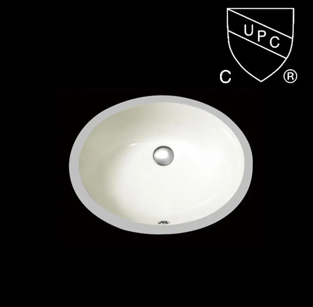 Sn004 Cupc Ceramic Undermount Bowl Porcelain Beige Bathroom Sink Buy