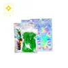 Customized Rainbow Rubber Manufacturer Direct Selling Holographic Laser Self-sealing zip lock Bag with tear code