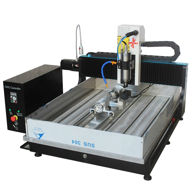 High Quality 6090 Mini 4 Axis Milling Cnc Router Metal Cutting Engraving Machine Buy Cnc