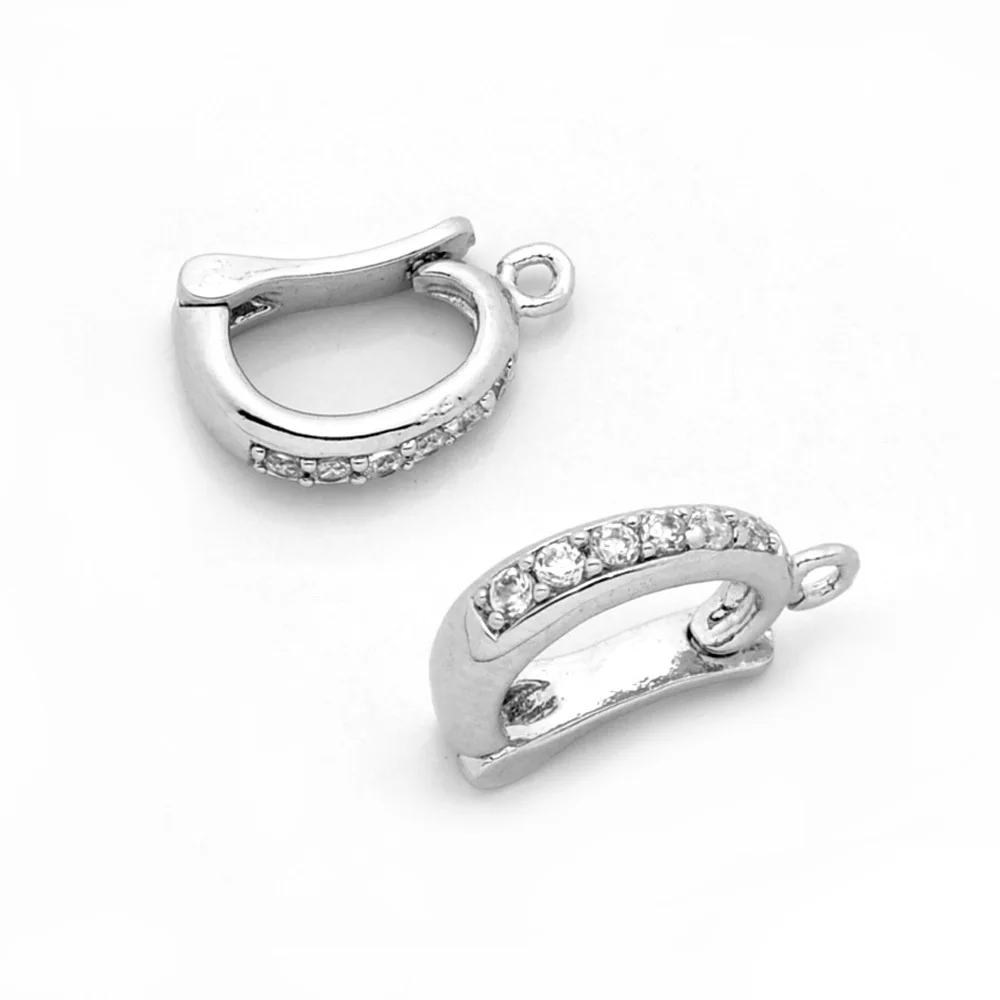 2018 Yiwu Bijoux Montage Fournitures Argent Ou Plaqu&eacute; Or V&eacute;ritable fermoir collier fermoir