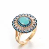 High Quality Delicate Fashion Royal Style Zircon Wedding Ring