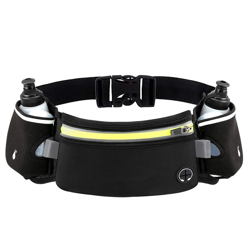 Running Hydration Belt Waist Bag Pouch Fanny Pack Phone Holder Water Bottle