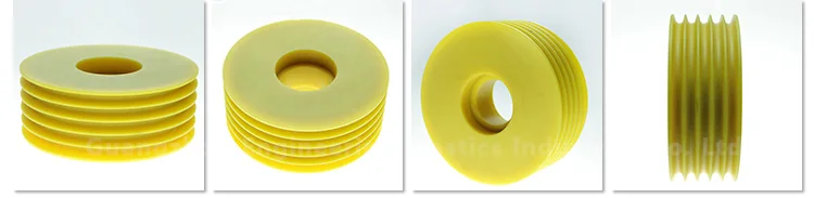 high mechanical strength plastics garage door pulleys sliding