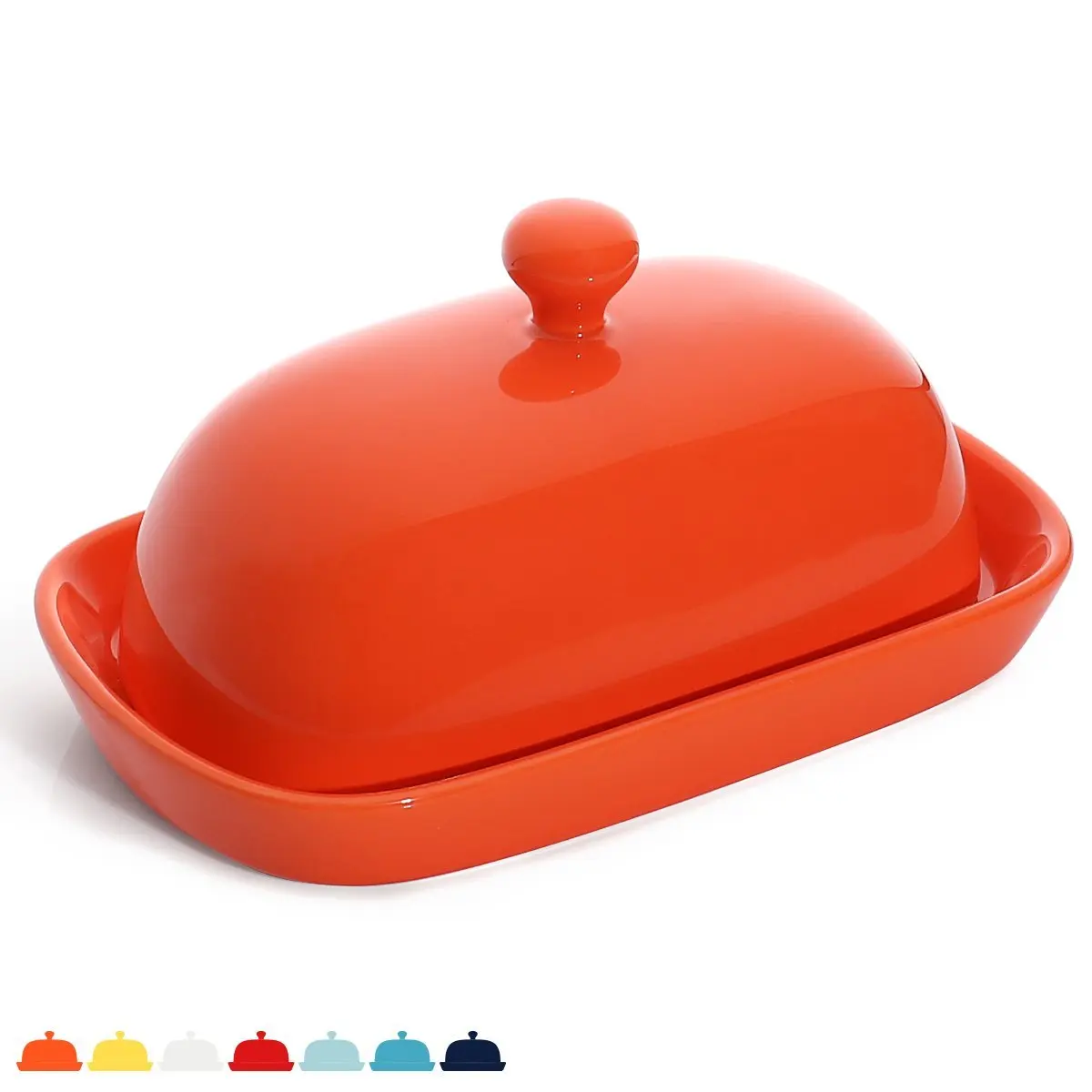 Wholesale Amazon Market Various Size Colorful Ceramic Butter Dish With