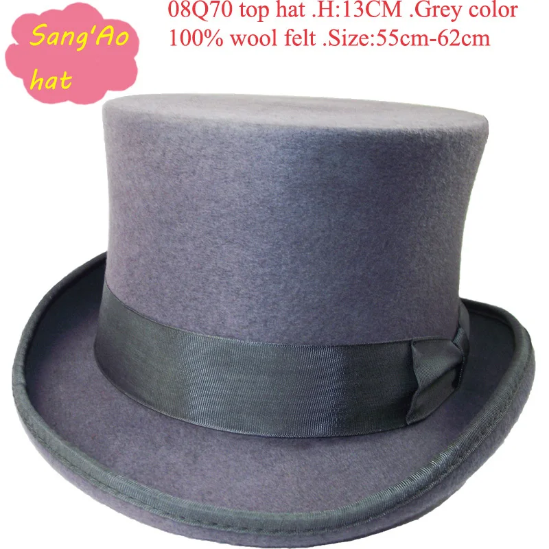 boys grey top hat