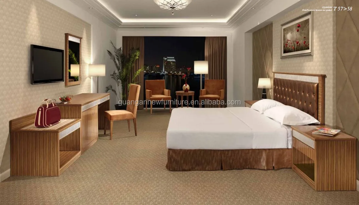 أثاث غرفة فندقية عصرية وأثاث غرفة نوم فندق-مجموعات غرف النوم للفندق ...