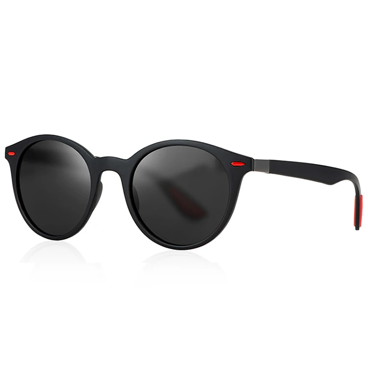 

Brand Men Women Classic Retro Rivet TAC Polarized Sunglasses TR90 Legs Lighter Design Oval Frame UV400