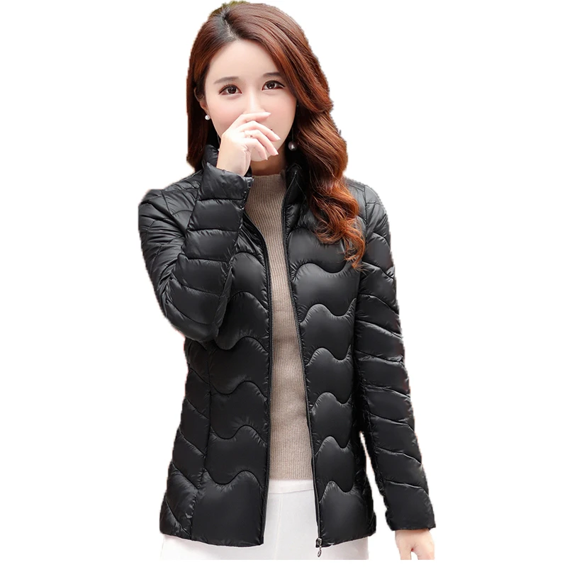 

Custom Manufacturer High Quality Waterproof New Design Ultra Light Women Winter Jacket, 5 colors as photo