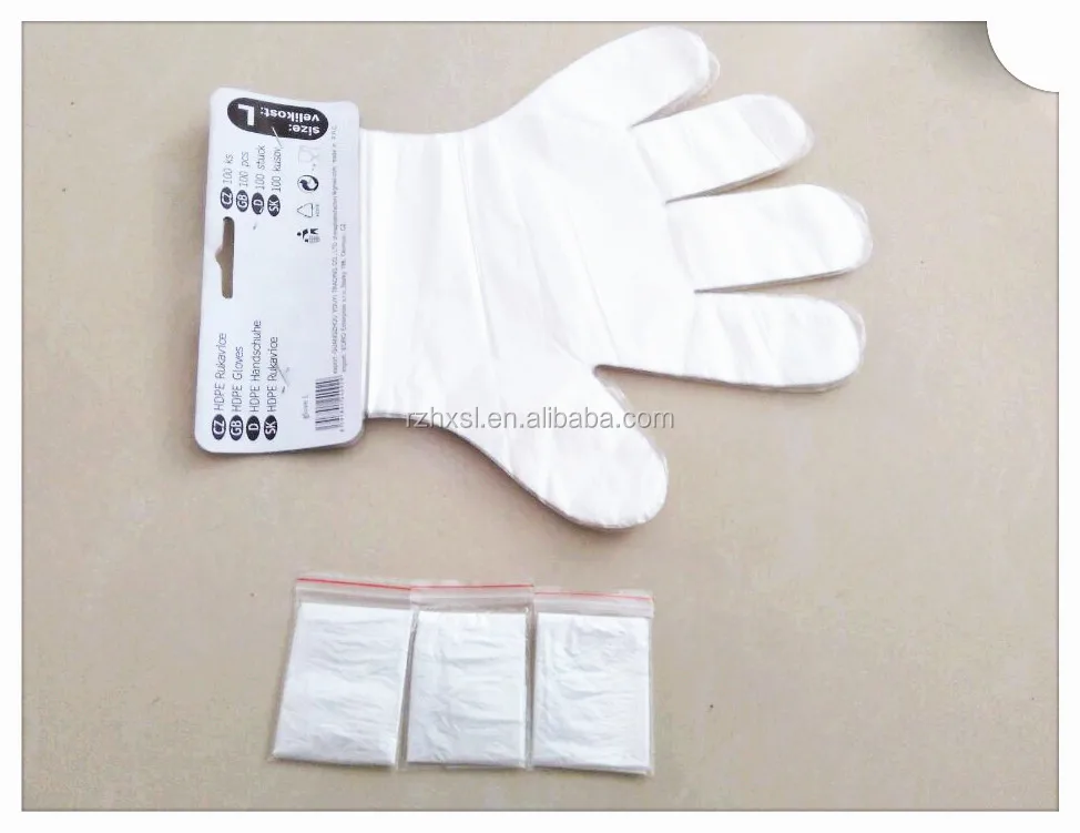 

Disposable PE Gloves Plastic HDPE Gloves Direct Manufacturer in China, Clear blue for disposable pe glove