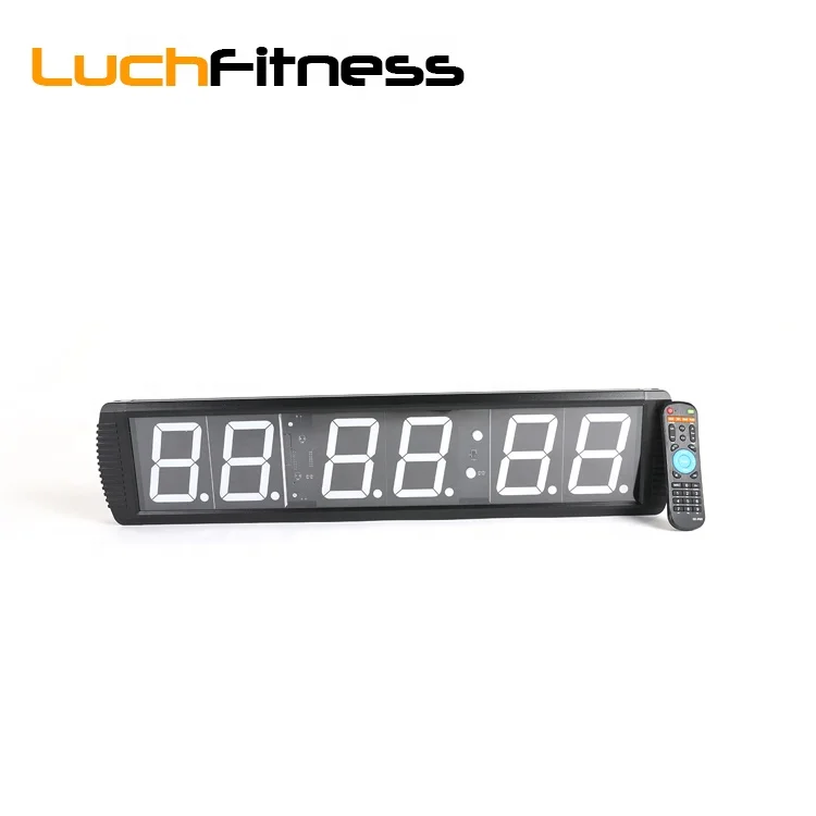 
Gym cross fitness multi-functional sport training 4 inch 6 digits led remote digital timer 