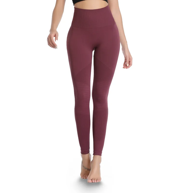 

New High Waist Tight Sports Trousers Women Slim Quick Drying Fitness Training Hips Yoga Pants, Black;red;yellow;navy