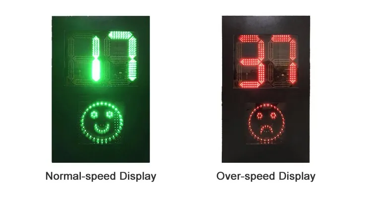 Traffic Road Solar Speed Indicator Highway Limit Sensor Detector Meter 