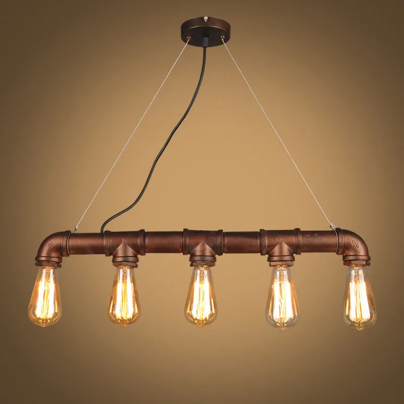 Water Pipe 5 Ceiling Pendant Light Fixture