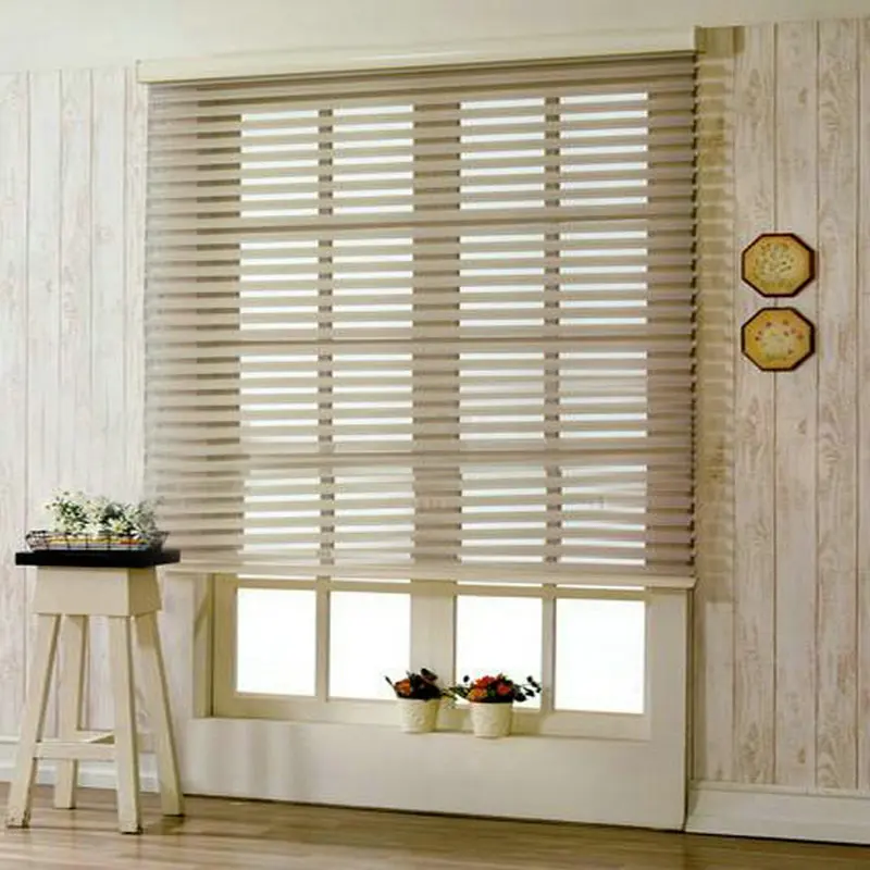 

best quality decorative semi-blackout sheer home center shangri-la blinds, Various colors for you to choose