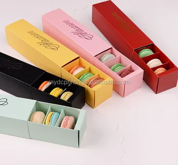 Drawer Shape Custom Paper Packing Macaron Box - Buy 