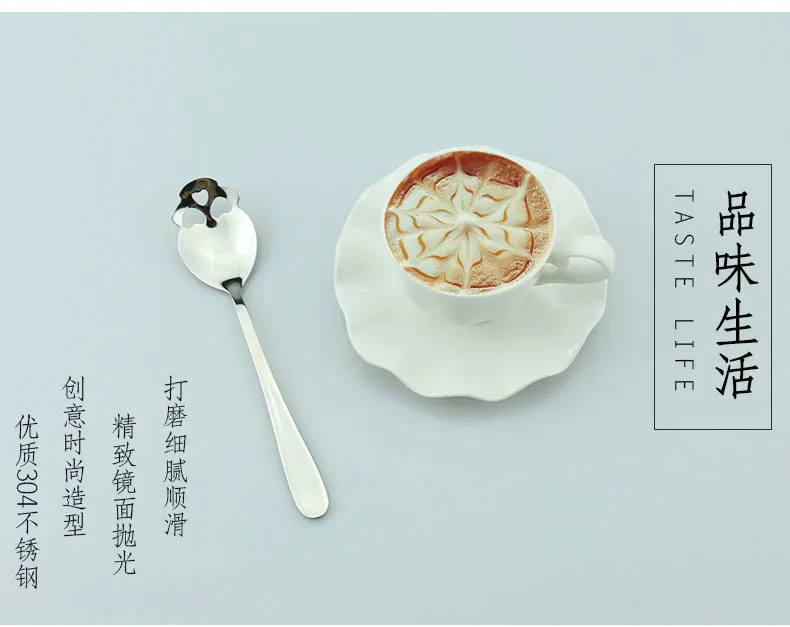 In Stock Stylish Stainless Steel Skull Shape Coffee Sugar Dessert Skull spoon