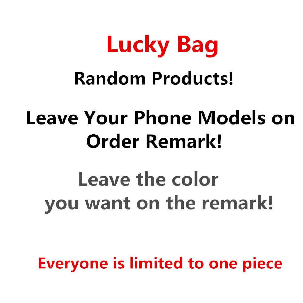 

Free Sipping Lucky Bag Phone Case Glass Protector USB Cable Glass Protector Ring Holder Phone Accessories
