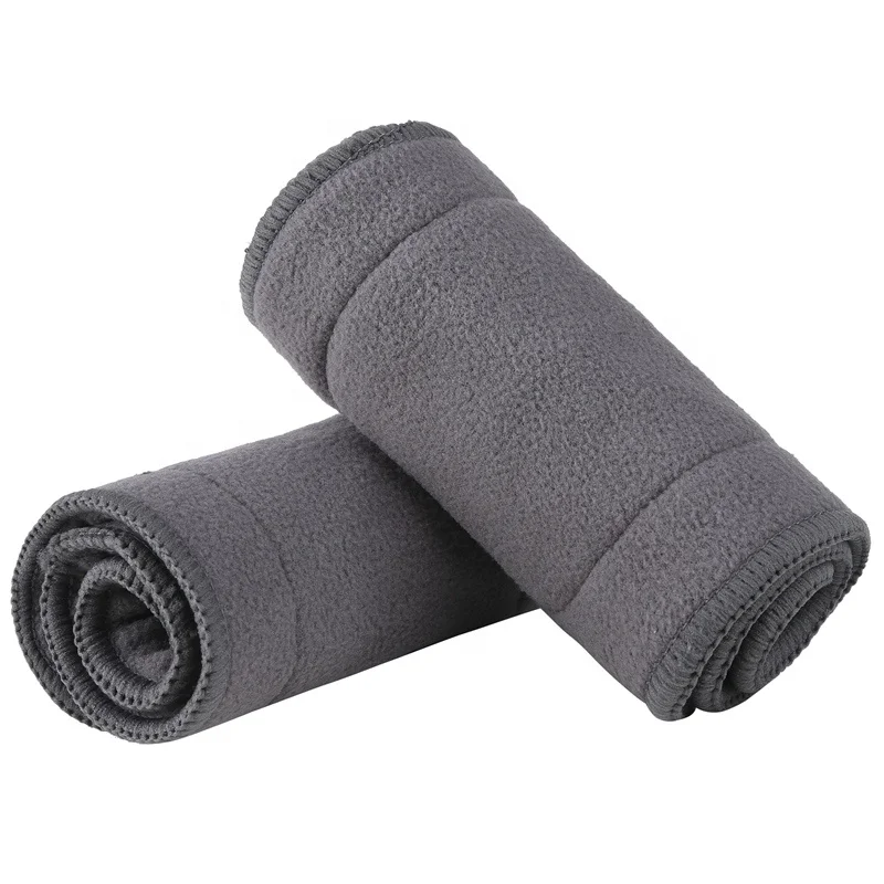 

Mumsbest 4 Layers Charcoal Bamboo Microfiber Diaper Insert Gray Color Bamboo Charcoal Microfiber Nappy liners Grey Color, Gray / grey