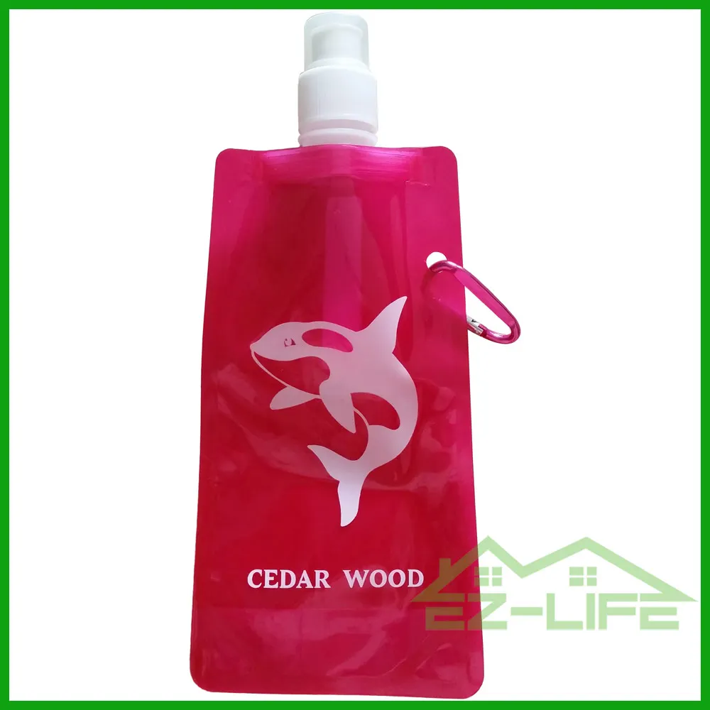 cheap custom personalized foldable plastic water bottles with logo