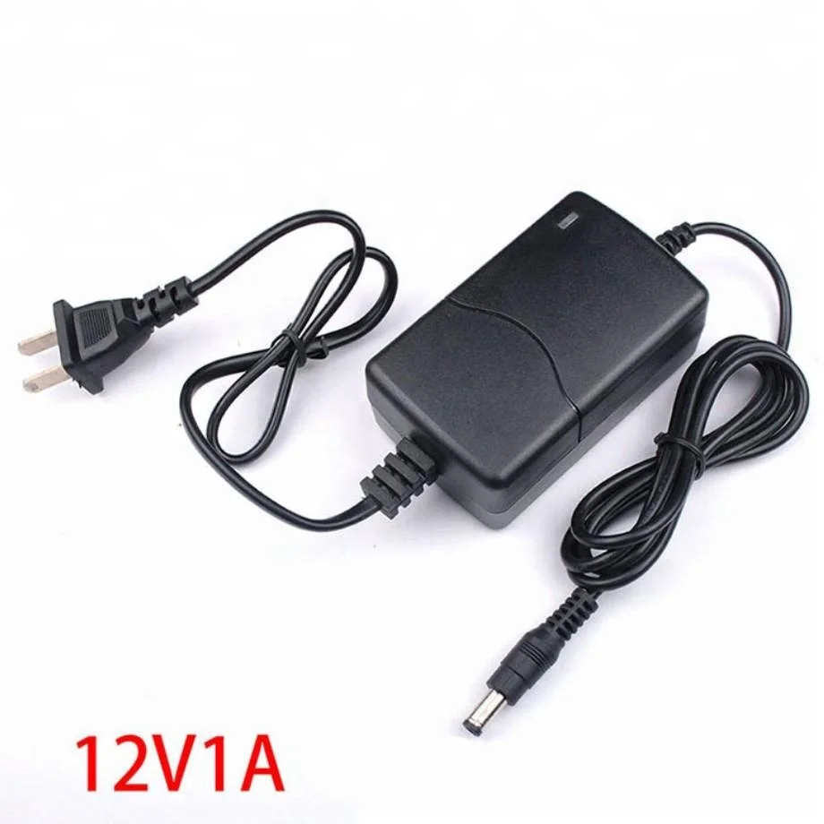 

CE 1310 class 2 24w power source for cctv security camera ac dc 12 volt 2a adapter 12v 1a ac dc power adapter, Black white