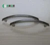 Unique 96mm Luxury zinc alloy kitchen cabinet lever handle pull drawer handle acrylic door knob