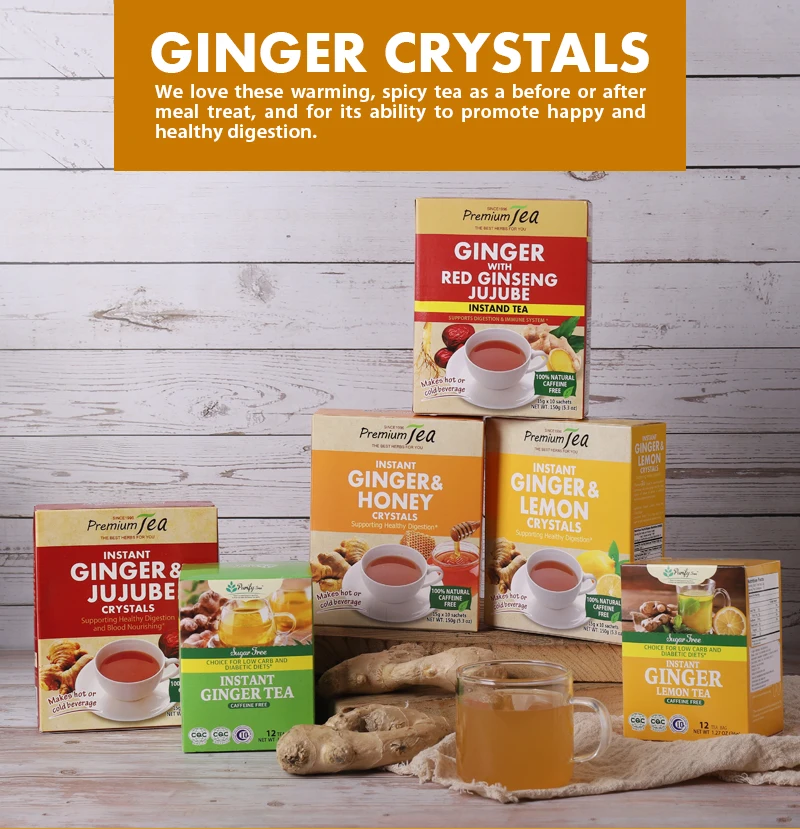 instant ginger tea with honey