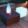 3D new event Bar design flashing glowing illuminated magic light up led cube chair stool seat for outdoor