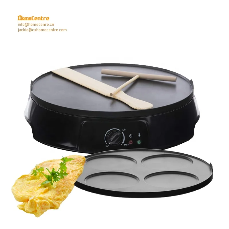 1200w Crepe And Pancake Maker With Adjustable Temperature Control And 