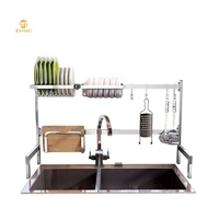 

Wholesale Stainless Steel Kitchen Over the Sink Dish Drainer Rack Storage Shelf Display Dish Drying Rack